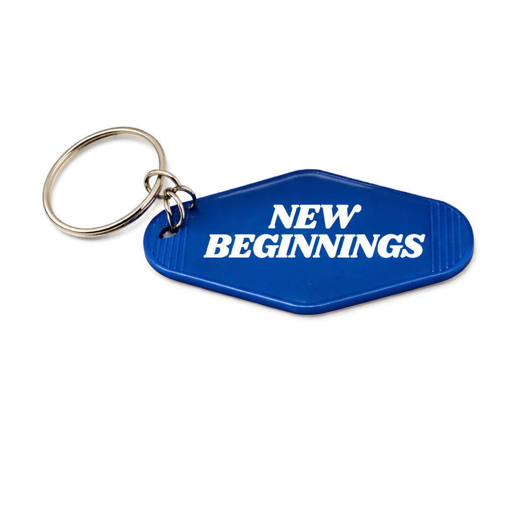 New Beginnings Keychain - Blue