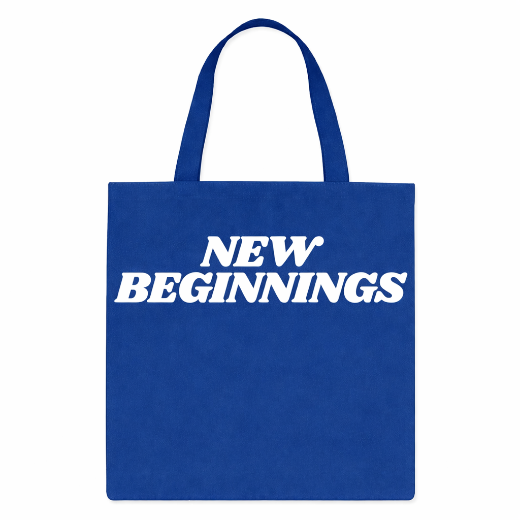 New Beginnings Tote Bag - Blue
