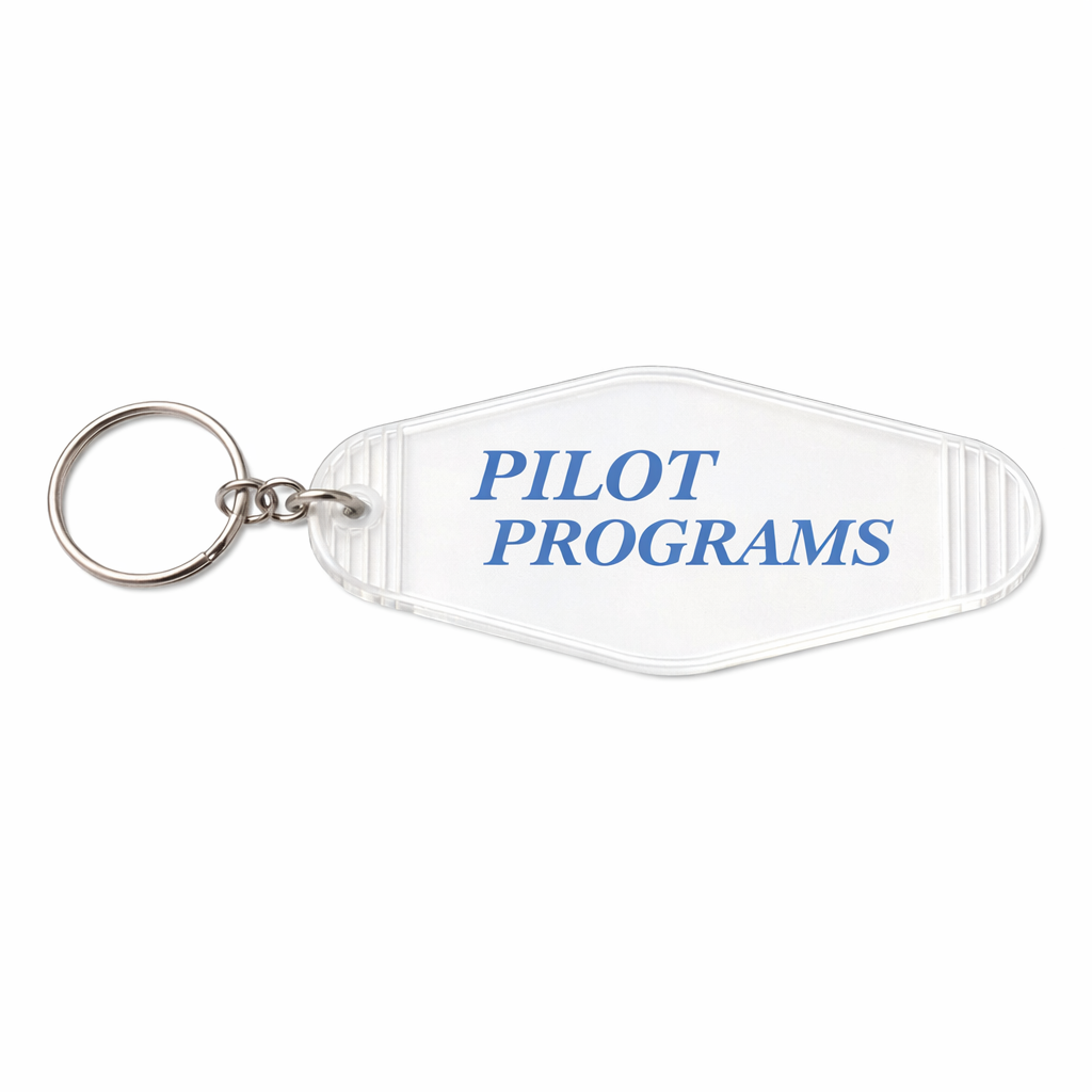 Pilot Programs Keychain - Clear