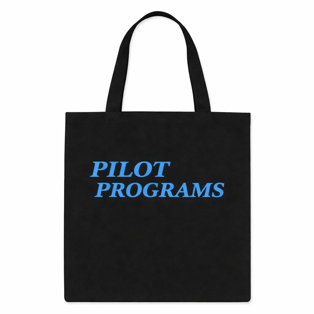Pilot Programs Tote Bag - Black